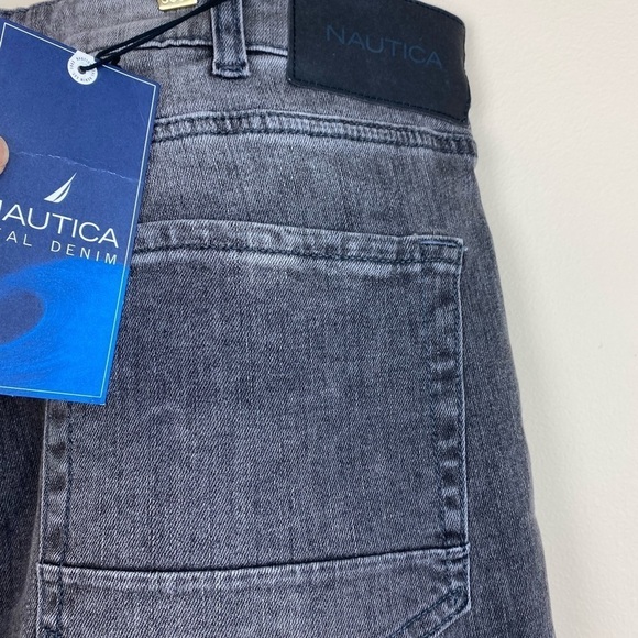 NAUTICA NWT Men’s Slim fit Denim Washed Black Pants size 36x32 - Picture 7 of 9